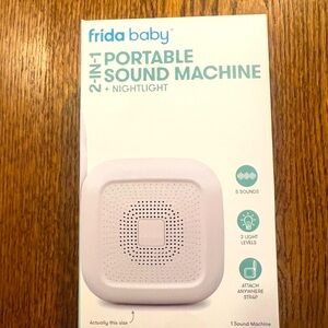 White Portable Sound Machine + Nightlight